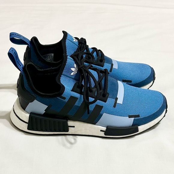 Adidas NMD R1 x Pharrell Focus Blue/Core Black/Ambient Sky Athletic Shoes - US 6 - Picture 6 of 17